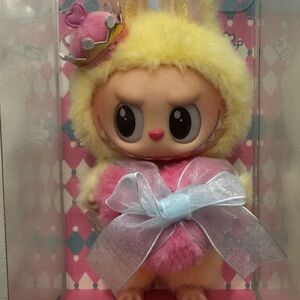 Yellow and Pink Stuffed Animal Toy